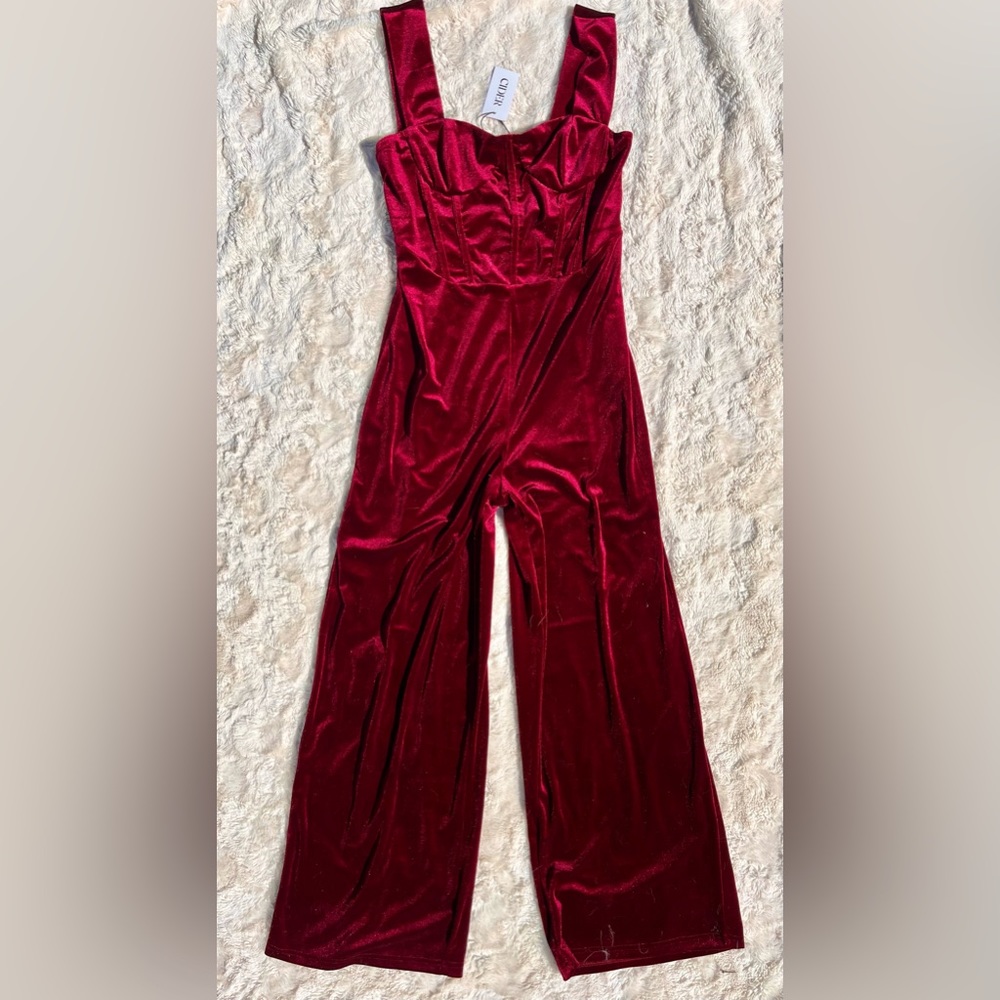 Red Velvet Jumpsuit